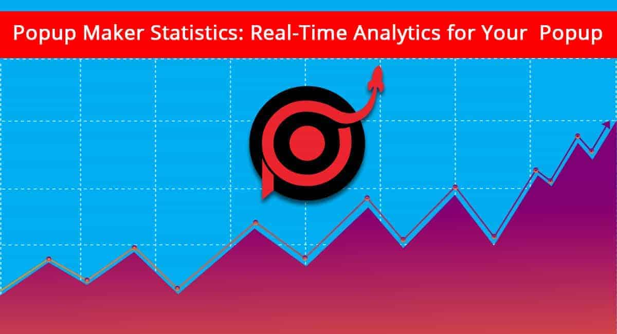 Real-time analytics popup statistics