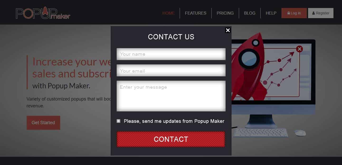 Contact form example