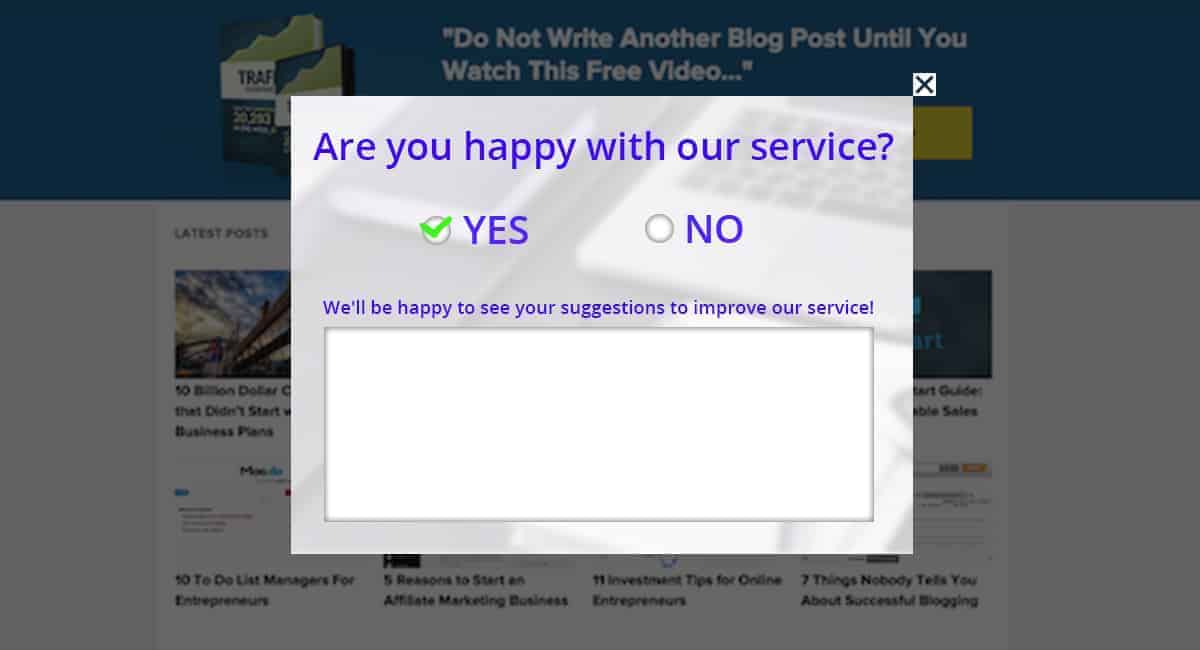 Collect More Feedback For Your Website Popup Maker