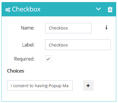 GDPR compliant checkbox detailed