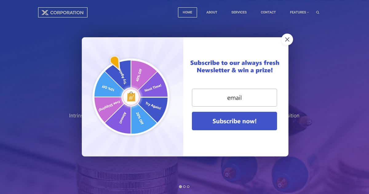 Subscription Spinner - Popup Maker