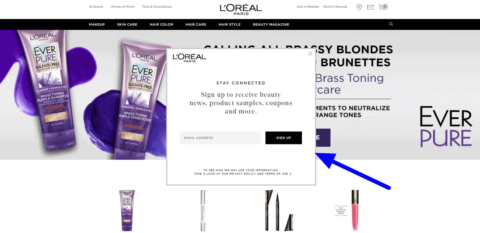 L'OREAL | pop up marketing