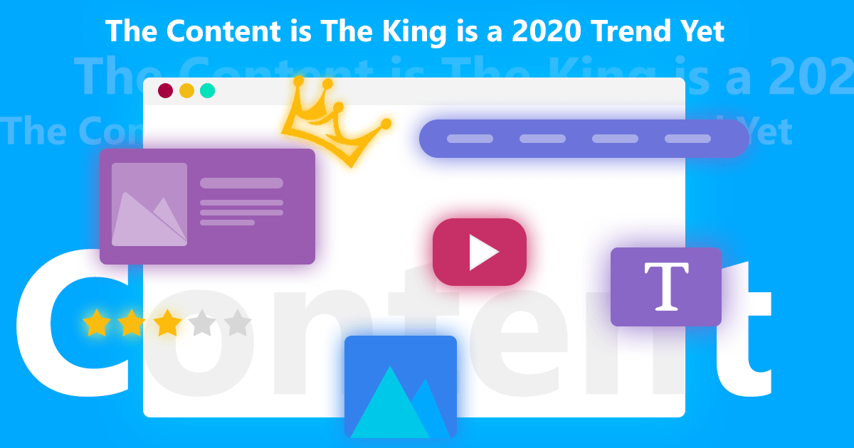 The Content Is The King Banner