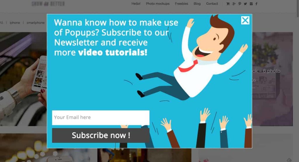 Attractive Popup Subscription