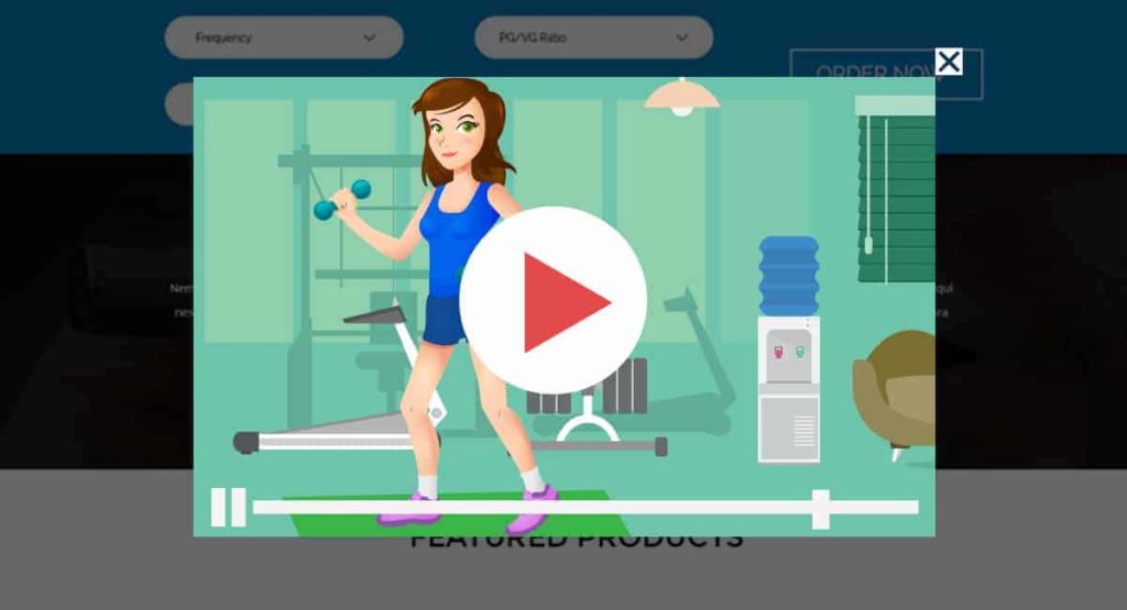 Video Popup Marketing Fitness Tutorial Ad