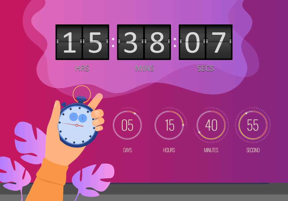 Countdown floating bar