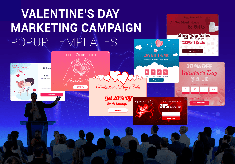 6 Valentine’s Day Marketing Campaign Pop-Ups